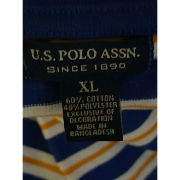 US Polo Association Striped Short Sleeve Women's Top - Picture 6 of 6